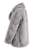 Grey Faux Fur Overcoat