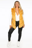 Mustard Luxury Faux Fur Gilet