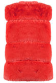 Red Luxury Faux Fur Gilet