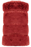 Wine Luxury Faux Fur Gilet