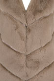 Taupe Luxury Faux Fur Gilet