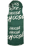 Green Slogan Hooded Gilet