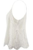 White Broderie Anglaise Embroidered Cami