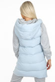 Hooded Longline Puffer Gilet