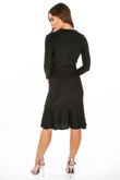 Lurex Wrap Over Midi Dress