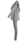Grey Pleated Jersey Loungewear