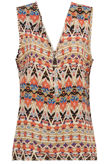Multicolour Aztec Print Top