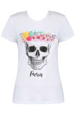 PARIS Slogan Skull Print Tee mix pack