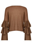 Layered Sleeve Metallic Jumpers