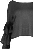 Layered Sleeve Metallic Jumpers