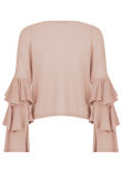 Layered Sleeve Metallic Jumpers