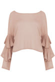 Layered Sleeve Metallic Jumpers