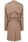Beige Belt Wrap Duster Overcoat