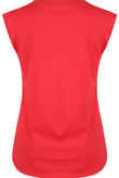 Red PARIS Gold Sequin Trim Slogan Tee