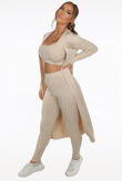 Knitted Jumper With Cami & Trouser 3 Piece Set