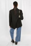 Black Oversized Dad Blazer