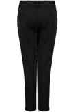 Black Tailored Ankle Slit Trousers