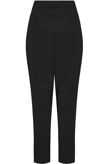 Black Tailored Paperbag Waist Trousers
