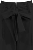 Black Tailored Paperbag Waist Trousers