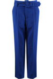 Royal Blue Tailored Belted Pants
