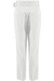 White Tailored Belted Pants