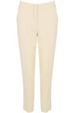 Beige Tailored Cropped Pants