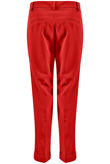 Red Tailored Ankle Grazer Trousers