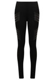 Black Thigh PVC Stretch Pants