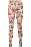 Floral Print Back Pocketed Jeggings