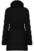 Black Padded High Neck Puffer Jacket