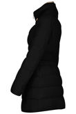 Black Padded High Neck Puffer Jacket