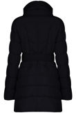 Navy Padded High Neck Puffer Jacket