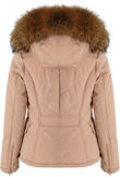 Rose Fur Hood Parka Jacket