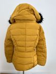 Black Fur Hood Yellow Parka Jacket
