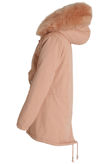 Rose Fur Lined Parka Coat