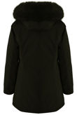 Fur Hood Canvas Parka Coats 