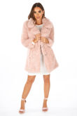 Pink Super Soft Borg Coat