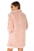 Pink Super Soft Borg Coat