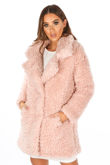 Pink Super Soft Borg Coat