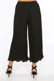 Crinkle Pleat Palazzo Trousers and Cami in Black
