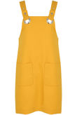 Yellow O Ring Dungaree Dress