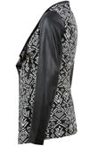 Mono Aztec PU Sleeve Jacket 