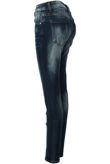 Denim Faded Ripped Embellished Jeans