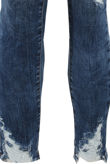 Acid Wash Frayed Ankle Grazers Jeans