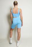 Sky Blue Ribbed Two Piece Activewear Set