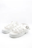 White Chunky Caged Sandal