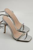 Silver Diamante Straps High Heels