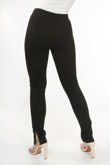Black Ankle Slit Leggings