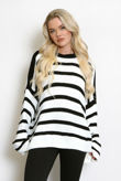 Black Striped Jumper