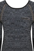 Grey Knitted Stud & Zip Detail Top & Pant Set